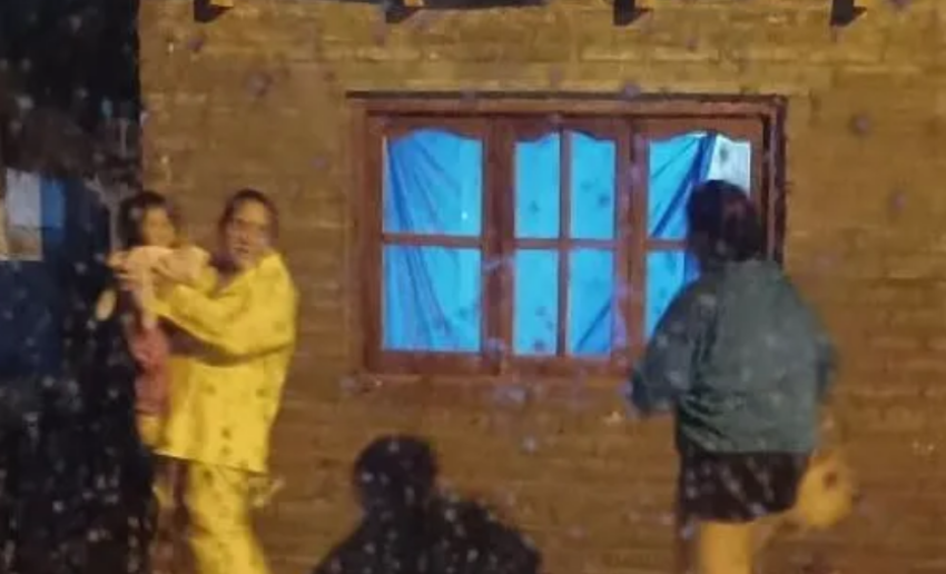 Evacuaron a seis familias tras el temporal en Venado Tuerto
