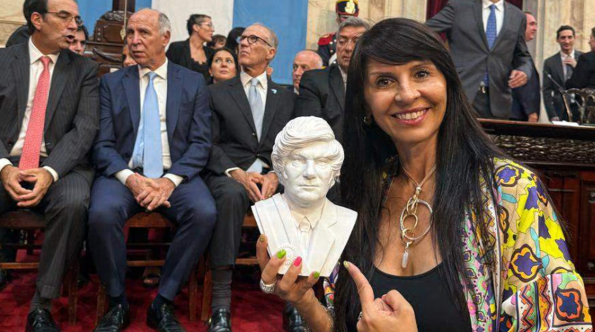 La narcodiputada libertaria Villaverde festejó la tormenta de granizo que destruyó la producción frutícola en Río Negro