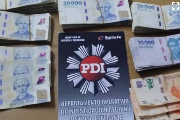 La PDI detuvo a un hombre con más de $11.7 millones en Santa Fe