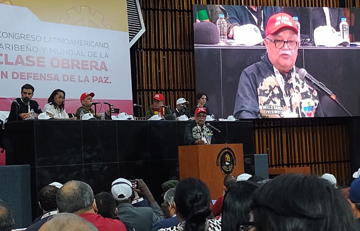 Desde Caracas: sindicatos del mundo denuncian el bloqueo y la amenaza militar contra Venezuela