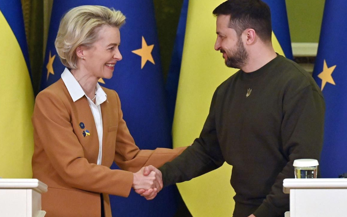 La presidenta de la Comisión Europea apura por más apoyo a Ucrania