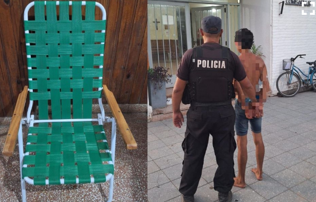 Laguna Paiva: Estaba sentado en la vereda, se distrajo y le robaron el sillón