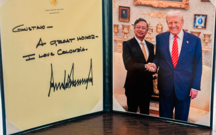 Petro calificó como «muy positivo» su primer cara a cara con Trump