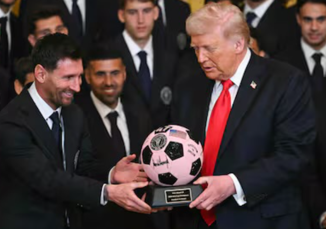 Messi con Trump en la Casa Blanca, en un tradicional encuentro del deporte y la política de Estados Unidos