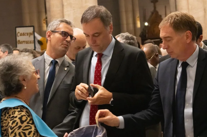 La interna del gobierno en el homenaje al Papa: Villarruel no fue a la misa en Luján para evitar mostrarse con Adorni