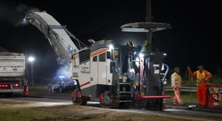 Repavimentan el puente del río Salado en la autopista y habrá reducción de calzada durante una semana