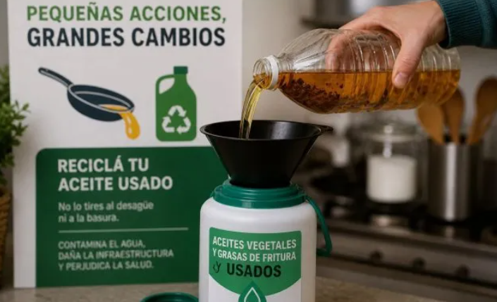 Santa Fe ya tiene ordenanza para los aceites usados: prohíben tirarlos por la cloaca y crean “puntos verdes”
