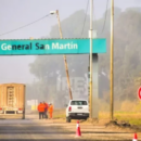 Continúan las obras sobre Ruta 11 en Puerto San Martín durante el fin de semana