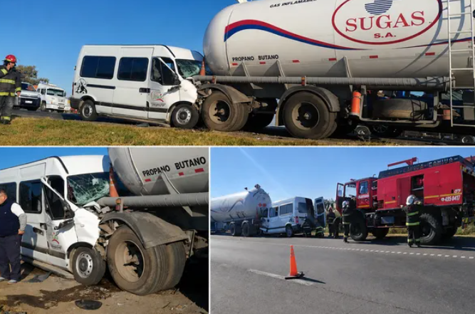 Tragedia en la autopista Santa Fe-Rosario: murió el conductor de una furgoneta tras incrustarse contra un camión cisterna