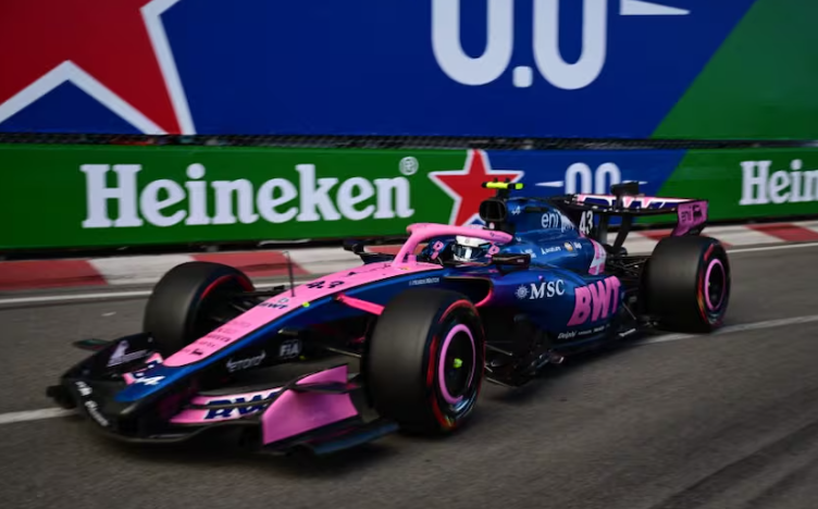 Colapinto en el GP de Mónaco: terminó 19° en la practica libre