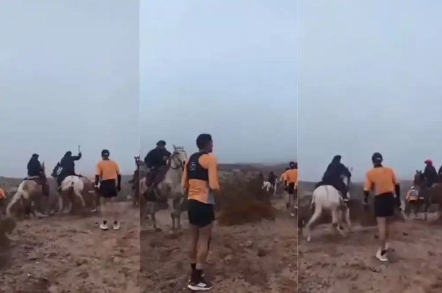 Río Negro: un grupo de jinetes atacó con rebenques a corredores durante una competencia