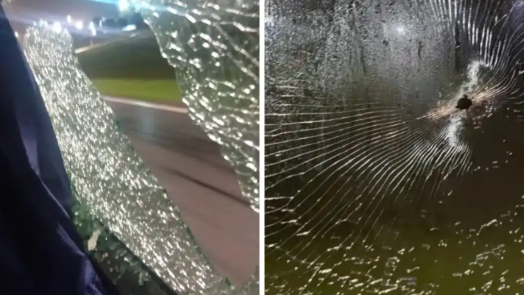 Disparos, vidrios rotos y un herido: violento ataque a un micro con hinchas de Tigre tras el partido en Uruguay