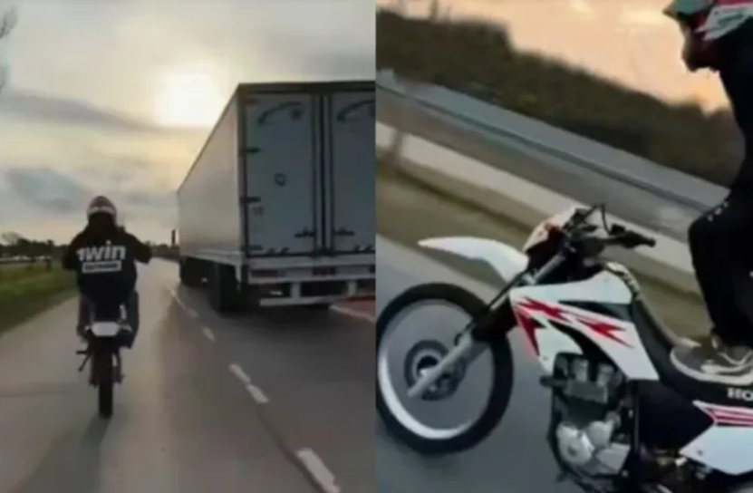 Inhabilitaron hasta 2099 a un motociclista que difundía maniobras peligrosas en redes