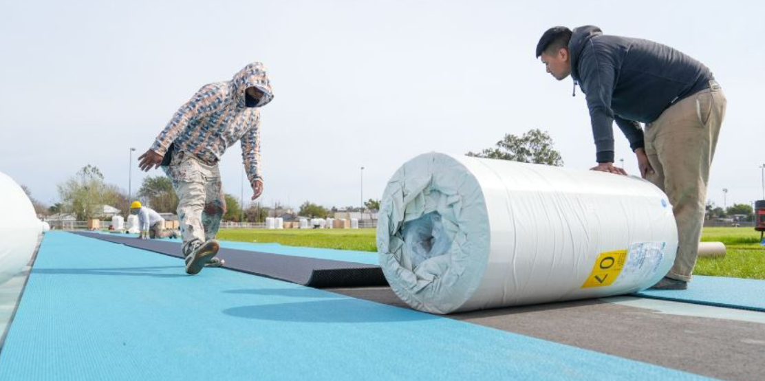 Juegos Suramericanos: avanzan las obras de la nueva pista de atletismo del CARD