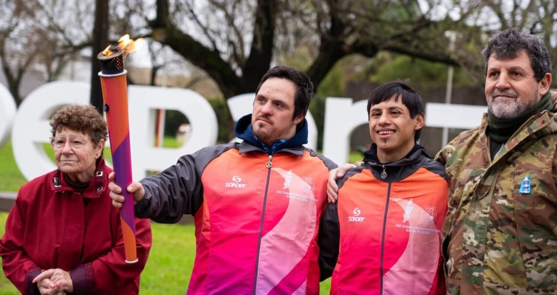 La Antorcha Suramericana llegó a Esperanza antes de continuar hacia Rafaela