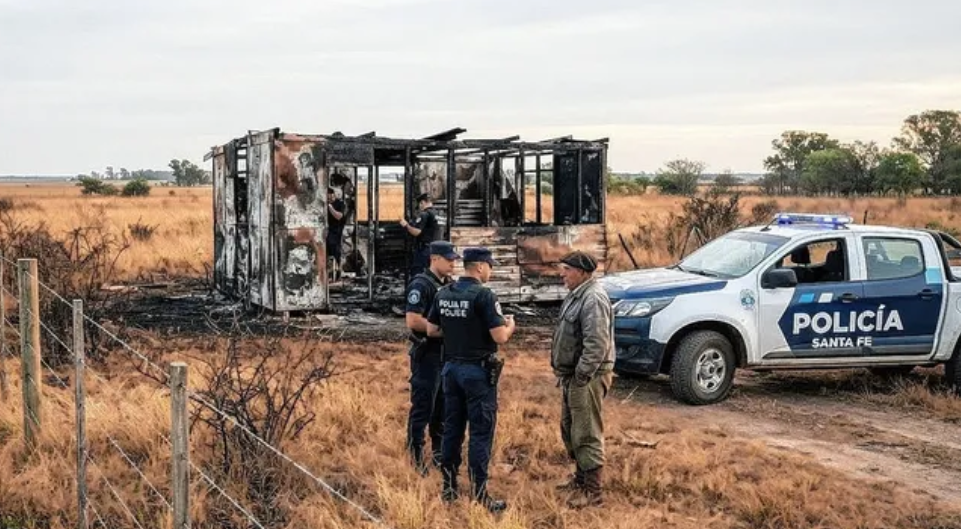 Macabro hallazgo en el norte de Santa Fe: dos trabajadores rurales fueron encontrados calcinados