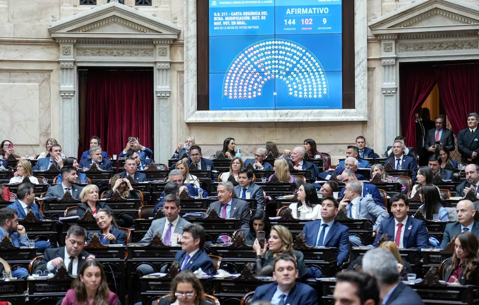 Los aliados volvieron a jugar para Milei: media sanción para la reforma del Banco Central