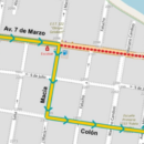 En Santo Tomé se aplican los desvíos para acceder al puente carretero por obras en Av. 7 de Marzo