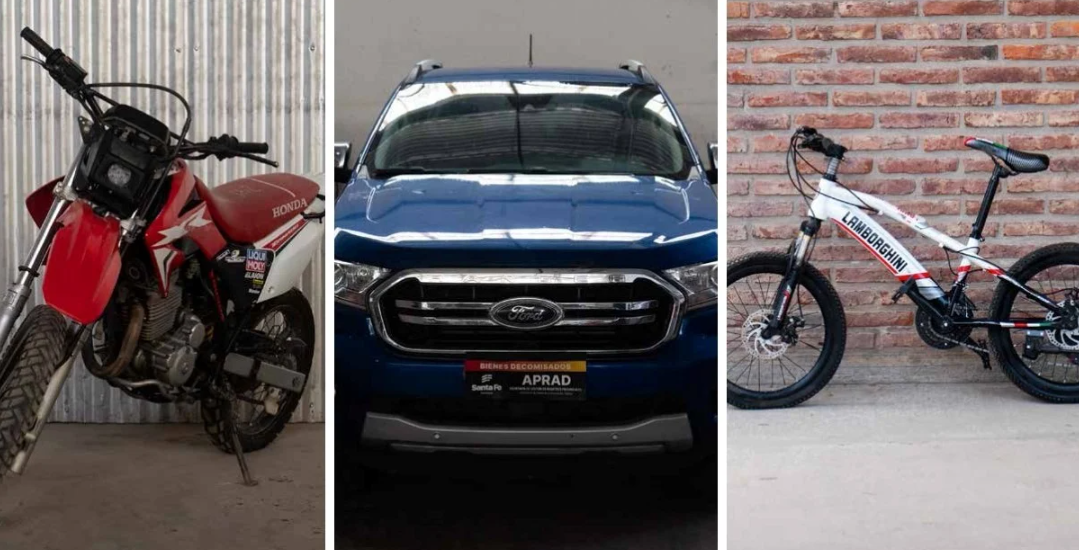 79 vehículos, 91 motos, 41 bicicletas y una casa; lo destacado de la subasta que se viene en Santa Fe