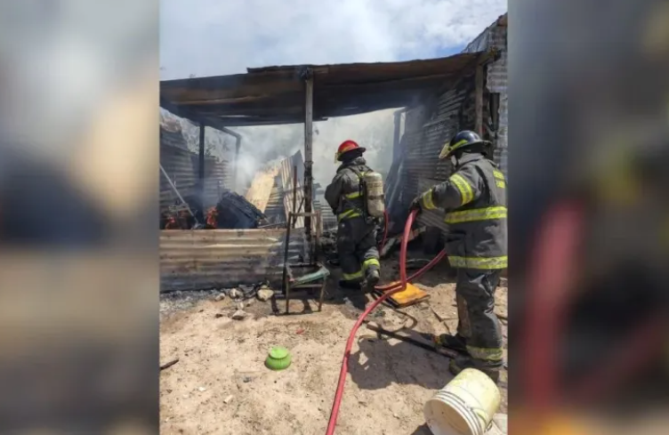 Un incendio destruyó una cocina-comedor en barrio Nueva Pompeya y aprehendieron a un hombre