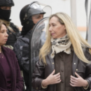 La puesta en escena para que hable Karina en un acto oficial agitó las versiones de una candidatura