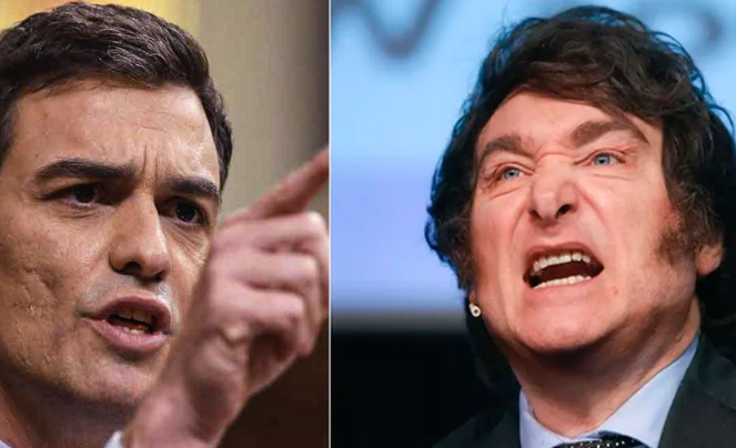 Milei calificó de «impresentable» a Pedro Sánchez y el español le contestó con una canción de Lali