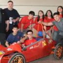De la escuela al autódromo: alumnos de la Avellaneda construyeron un auto eléctrico
